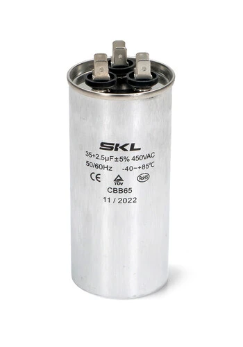 Kondenzator za kompresor za klimu 35+2.5mF 450V - SKL metalni-0